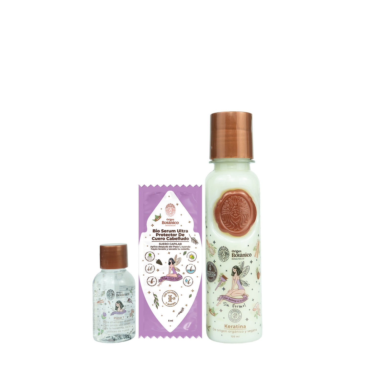 Kit de keratina evolución 120ml - 1 persona (pequeña)